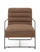 Poltrona Brianna in Similpelle Marrone