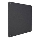 Pannello Fonoassorbente da Parete con Fori 100x100 cm Kit di 4 distanziali Coprivite Cromo Finitura Antracite    
