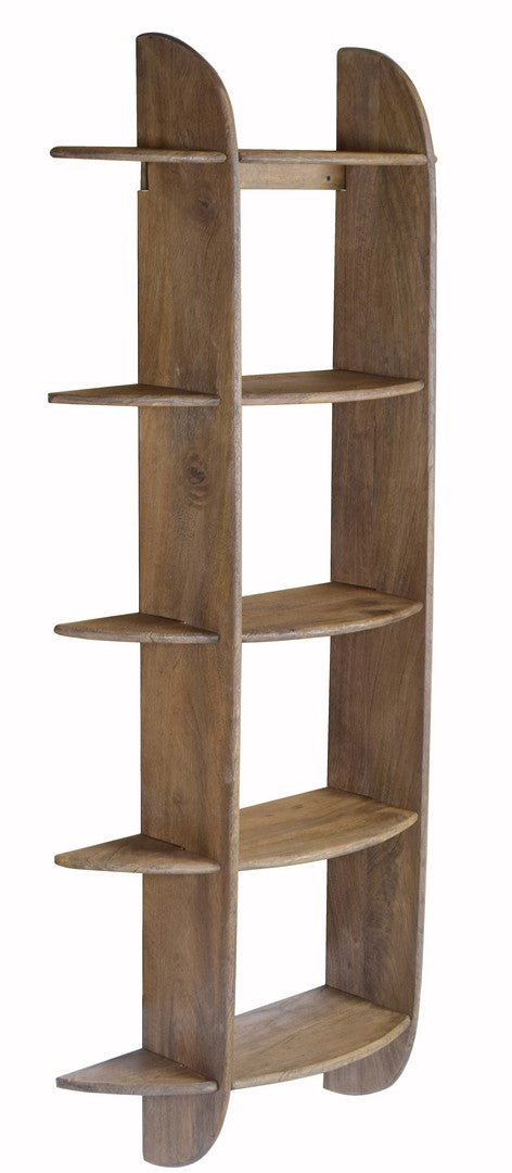 online Mensola da Parete 5 Pezzi 70x22x160 cm in Legno di Mango Westwood Rustic Brown