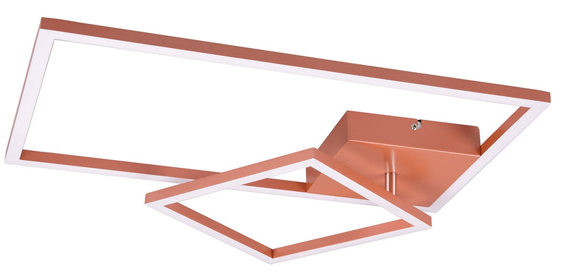 Plafoniera da Interno a LED SMD in Metallo Oro rosa