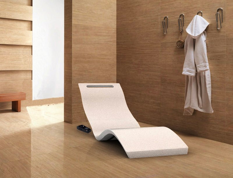 Lettino Chaise Longue Riscaldata da Esterno Giardino Seduta a Terra Arkema Serendipity Hybrida Bianca