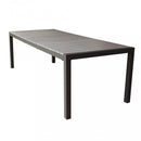 Tavolo Allungabile Waikiki 162/242x100x74 h cm in Alluminio Taupe