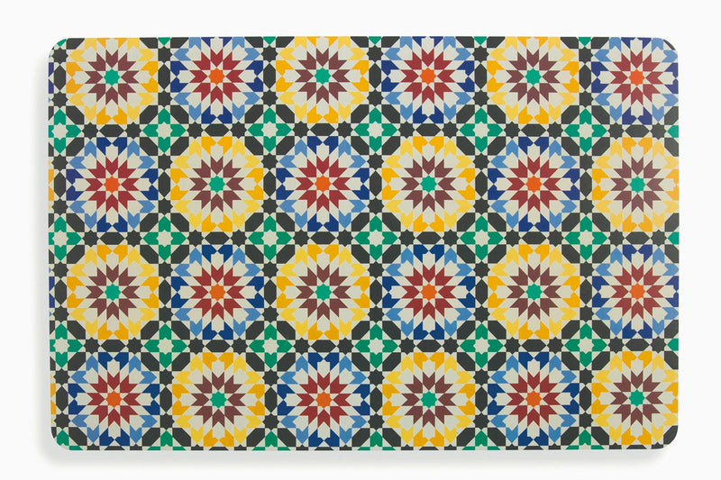 Set 6 Tovagliette 43x28 cm in Plastica Villa d'Este Home Tivoli Marrakech Multicolor