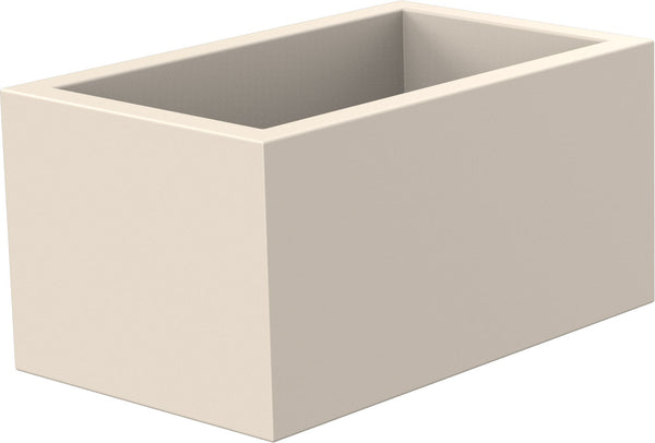acquista Vaso Rettangolare 80x40x50 cm in Resina Arkema Modulo Cassetta Bianco