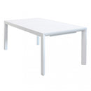 Tavolo Allungabile Houston 160/240x100x74 h cm in Alluminio Bianco