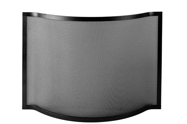 Parascintille per Camino Curvo 69x50 cm in Ferro Verniciato Grigio Martellato acquista