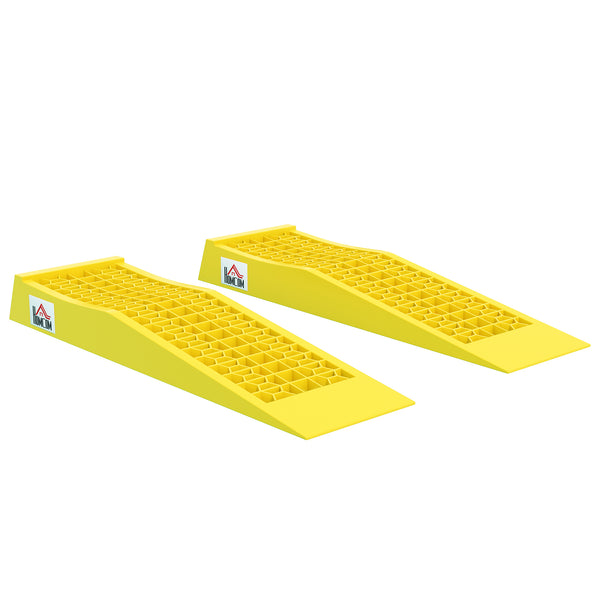 acquista Set 2 Rampe di Carico Auto in Plastica 3 Tonnellate Antiscivolo Giallo