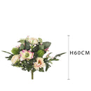 Set 2 Bouquet Artificiale con Magnolia Altezza 60 cm Rosa