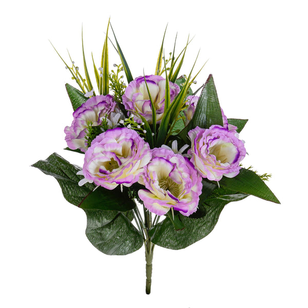 Set 4 künstliche Blumensträuße von Lisiantus Höhe 32 cm Rosa acquista