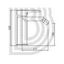 Rubinetto Miscelatore per Bidet in Ottone 5x16,5x16cm TFT Joy Cromato