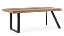 Tavolo da Pranzo 200x100x77 cm in Acciaio e Legno