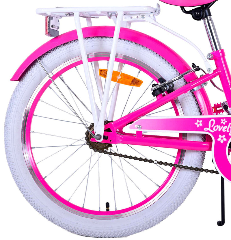 Bicicletta MTB Ragazza 20” 7V in Metallo Lovely Rosa