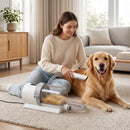 Kit Toelettatura Cani e Gatti 5 in 1 con Aspirapolvere 10 kPa Tosatrice Spazzola 2,5 L e 3 Velocità in ABS      