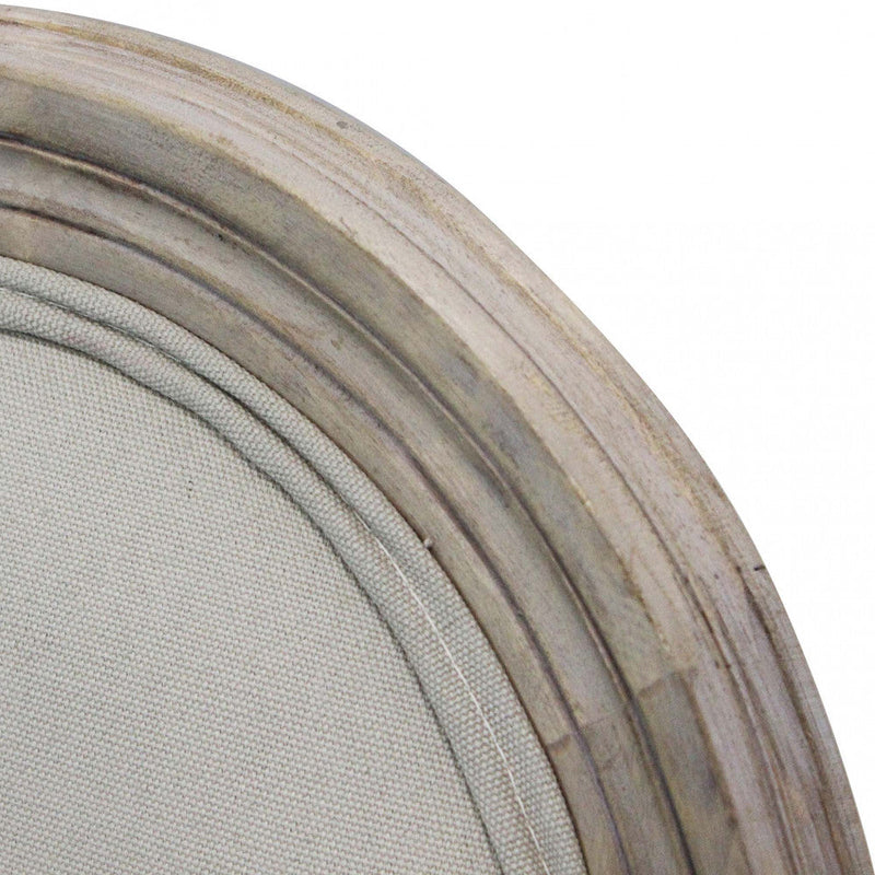 Poltrona Constance in Tessuto 55x46x96 h cm in Legno Beige