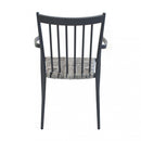 Sedia Martinica Impilabile 55x57x86 h cm in Alluminio Antracite