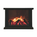 Camino Decorativo 27,5x11,5x20 cm in Plastica Nero