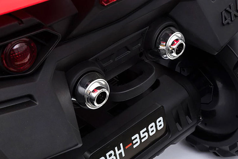Quad Elettrico per Bambini 12V Mega Quad Rosso