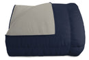 Trapunta Invernale Doubleface 300gr Blu Scuro\/Grigio Chiaro