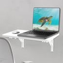 Tavolo Pieghevole a Muro Scrivania Salvaspazio a Ribalta 60x40 cm in MDF Bianco      