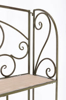 Scaffale 4 Ripiani 59x28x167 cm in Acciaio Guenda Verde Scuro