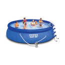 Piscina Autoportante Fuori Terra Rotonda H122x457cm con Pompa Scaletta e Teli Intex Easy Set 457