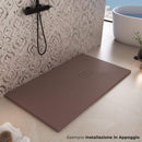 Piatto Doccia in Pietra Bonussi Manila Marrone Varie Misure