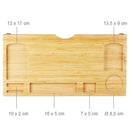 Supporto Monitor 60x30x8 cm con 7 Scompartimenti in Legno
