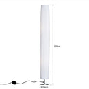 Lampada da Terra in Acciaio Bianco 15x15x120 cm 