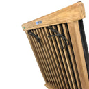 Cuscino per Sedia Pieghevole Pinta Seduta e Schienale Sfoderabile Spesso 3 cm Marrone      