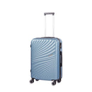 Trolley Valigia Media Rigido 4 Ruote con Combinazione in ABS Ravizzoni Amalfi Blu Acciaio