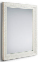 Specchio da Parete 55x70x3,5 cm in Legno Tanja Bianco