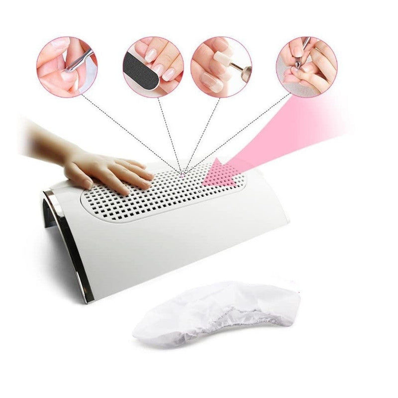Aspiratore per Unghie da Tavolo 3 Ventole 36W con Sacchetti Porta Polvere 