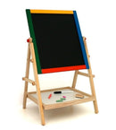 Lavagna per Bambini H65 Magnetica e Tradizionale con Cavalletto in Legno