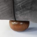 Divano 2 Posti 170x81x77 cm in Tessuto Grigio