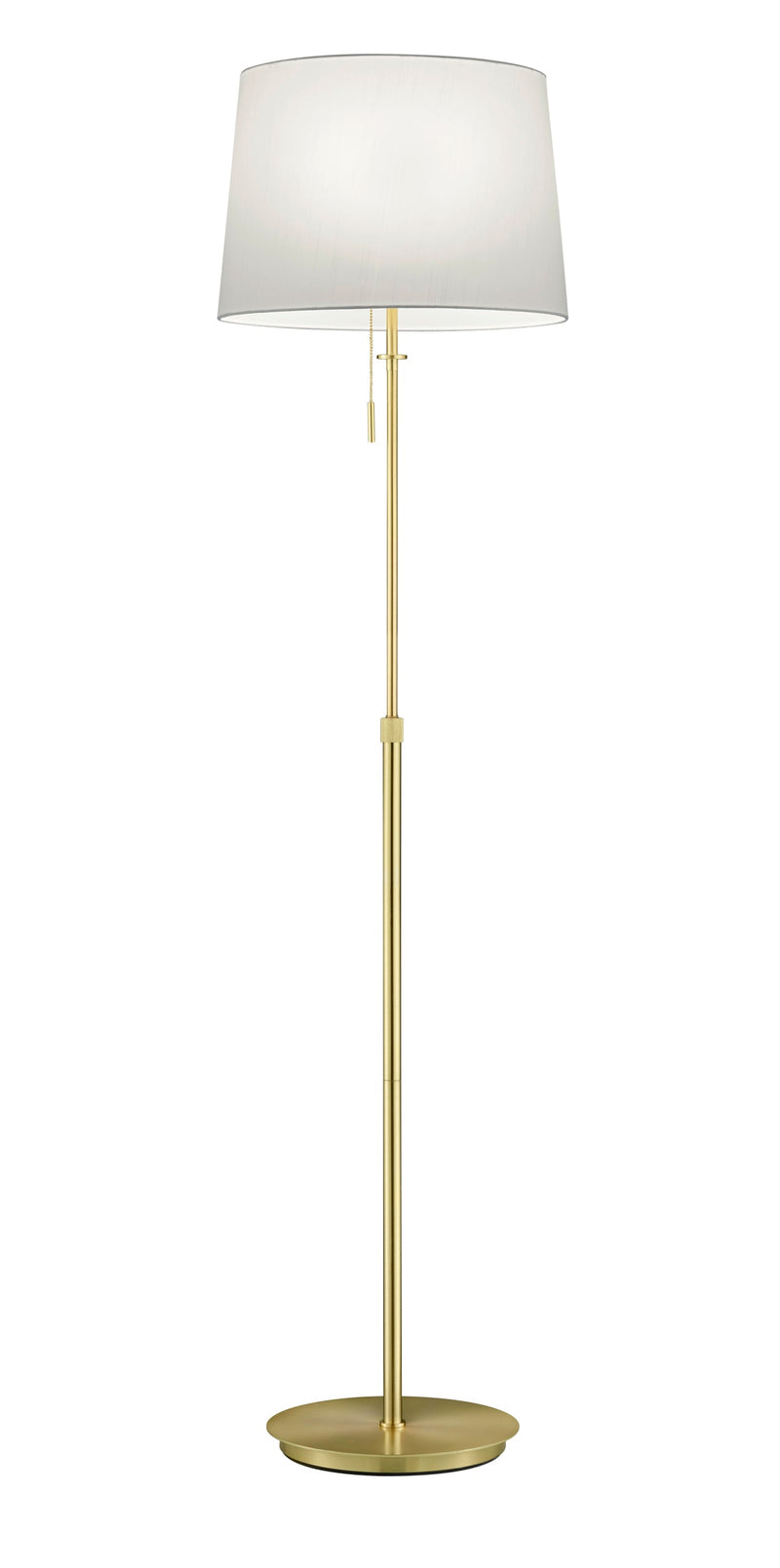 Piantana da Interno  E27 in Metallo Ottone Satinato