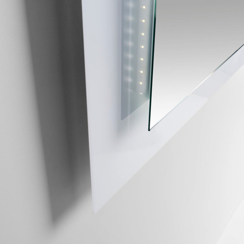 Mobile Bagno Sospeso 90 cm Lavabo Specchio Lampada a LED e 1 Pensile TFT Belsk Cemento