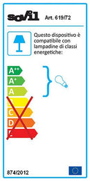 Lampada a Semi Incasso Tondo con Visiera Colore Alluminio per Esterno Linea Route Livos