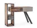Consolle Manchester 118x35x95 cm in Acciaio e Legno
