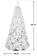 Albero di Natale Artificiale Innevato Xmas Bianco Varie Misure