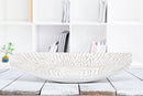 Piatto Svuota Tasche 37x6x34 cm in Poliresina Bianco