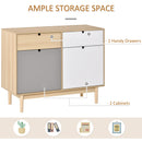 Mobile Multiuso con Due Ante 100x40x79,5 cm in Legno Multicolore