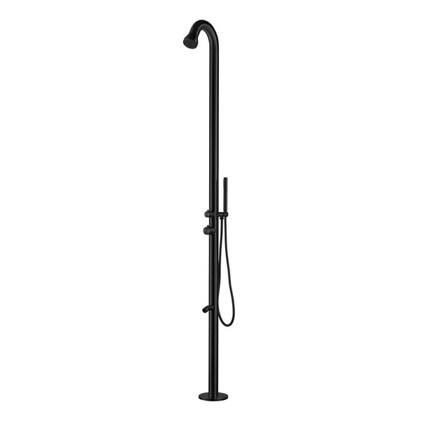 Gartendusche 228,9x18x25 cm mit Sined Bosa Handbrause und Fußwascher Satinschwarz online