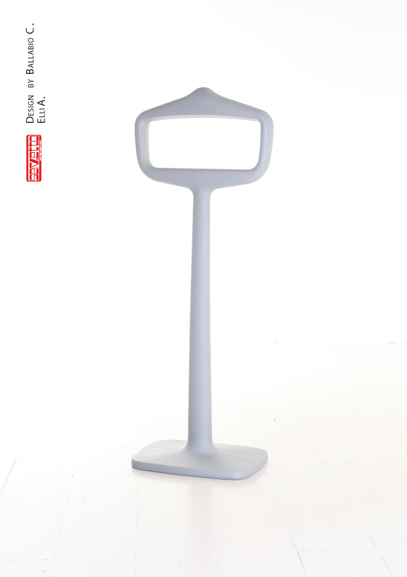 Appendiabiti Porta Abiti da Esterno 48x117 cm in Resina Arkema Bobo Bianco