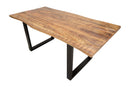 Tavolo da Pranzo Edge All 180-280x90x77 cm in Mango e Ferro      
