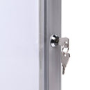 Bacheca con Apertura a Battente 96,1x69,6x2,3 cm in Alluminio Silver