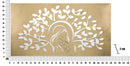 Pannello Maternity Oro 120x2x64 cm in Ferro MDF e Specchio Oro