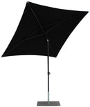 Ombrellone da Giardino 2x2 m Palo Ø38 mm in Alluminio Tessuto Olefin Trend Nero