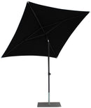 Ombrellone da Giardino 2x2 m Palo Ø38 mm in Alluminio Tessuto Olefin Trend Nero