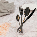 Servizio Set di Posate 24 Pezzi in Acciaio Inox VdE Tivoli 1996 Cut Nero