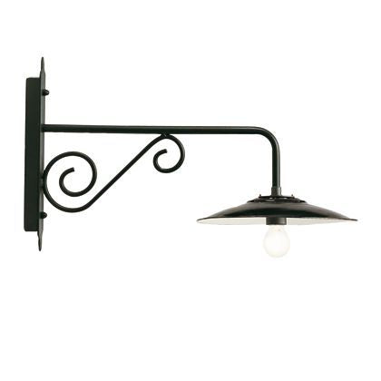 sconto Kleine Wandleuchte Graue Farbe für Outdoor Flat Line Antico Sovil